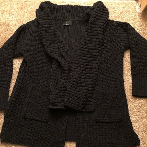 Women’s black chunky sweater - Picture 1 of 3